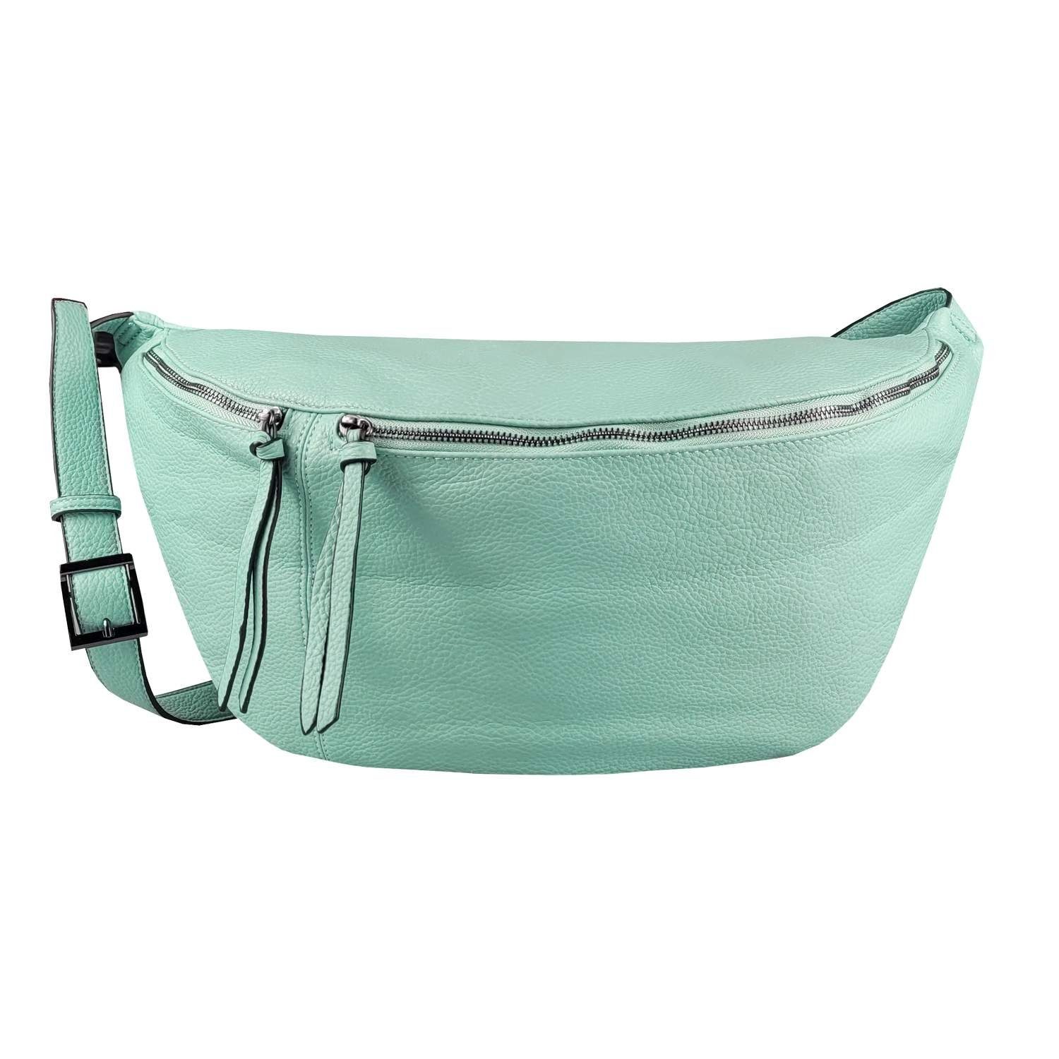 ITALYSHOP24 Schultertasche »Damen XXL Tasche CrossBody Body Bag Bauchtasche«,  als CrossOver, Umhängetasche tragbar, Hüfttasche