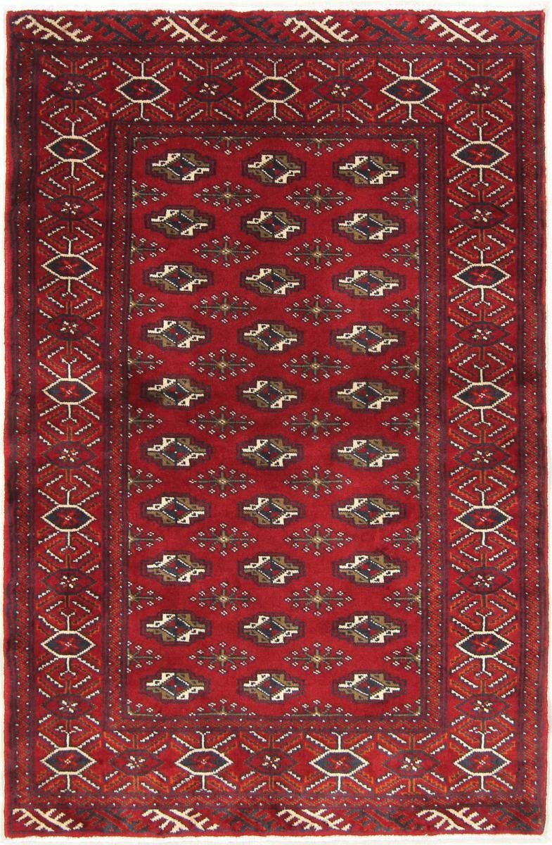 Orientteppich Turkaman 95x146 Handgeknüpfter Orientteppich / Perserteppich, Nain Trading, rechteckig, Höhe: 6 mm