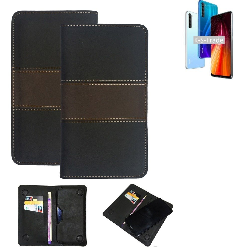 K-S-Trade Handyhülle für Xiaomi Redmi Note 8 2021, Hülle Handyhülle Schutzhülle Walletcase Bookstyle Tasche Schutz