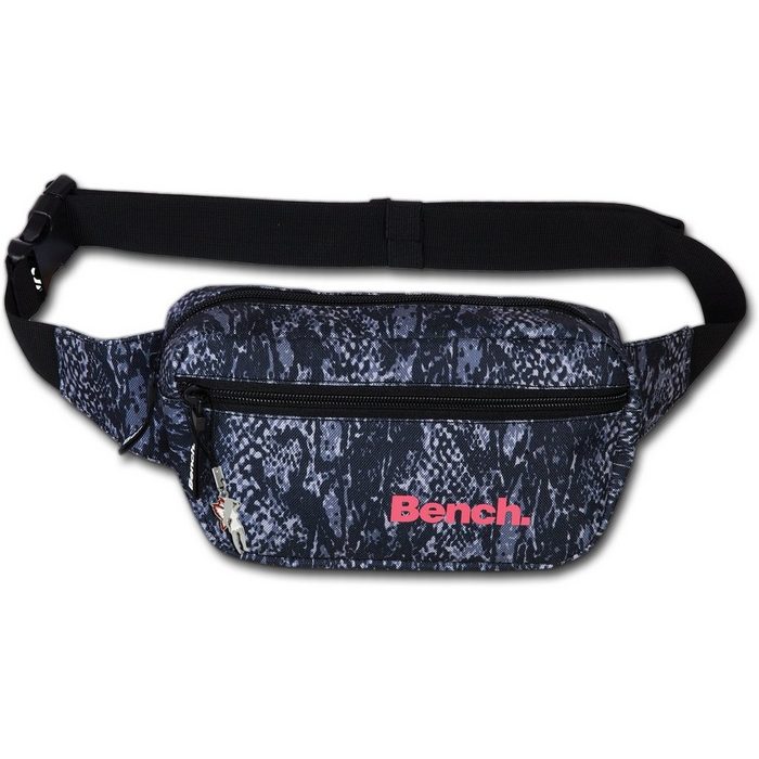 Bench. Gürteltasche Bench Gürteltasche Bauchtasche Damen Jugend Tasche aus Polyester Größe ca. 23cm in lila Schlangenhaut
