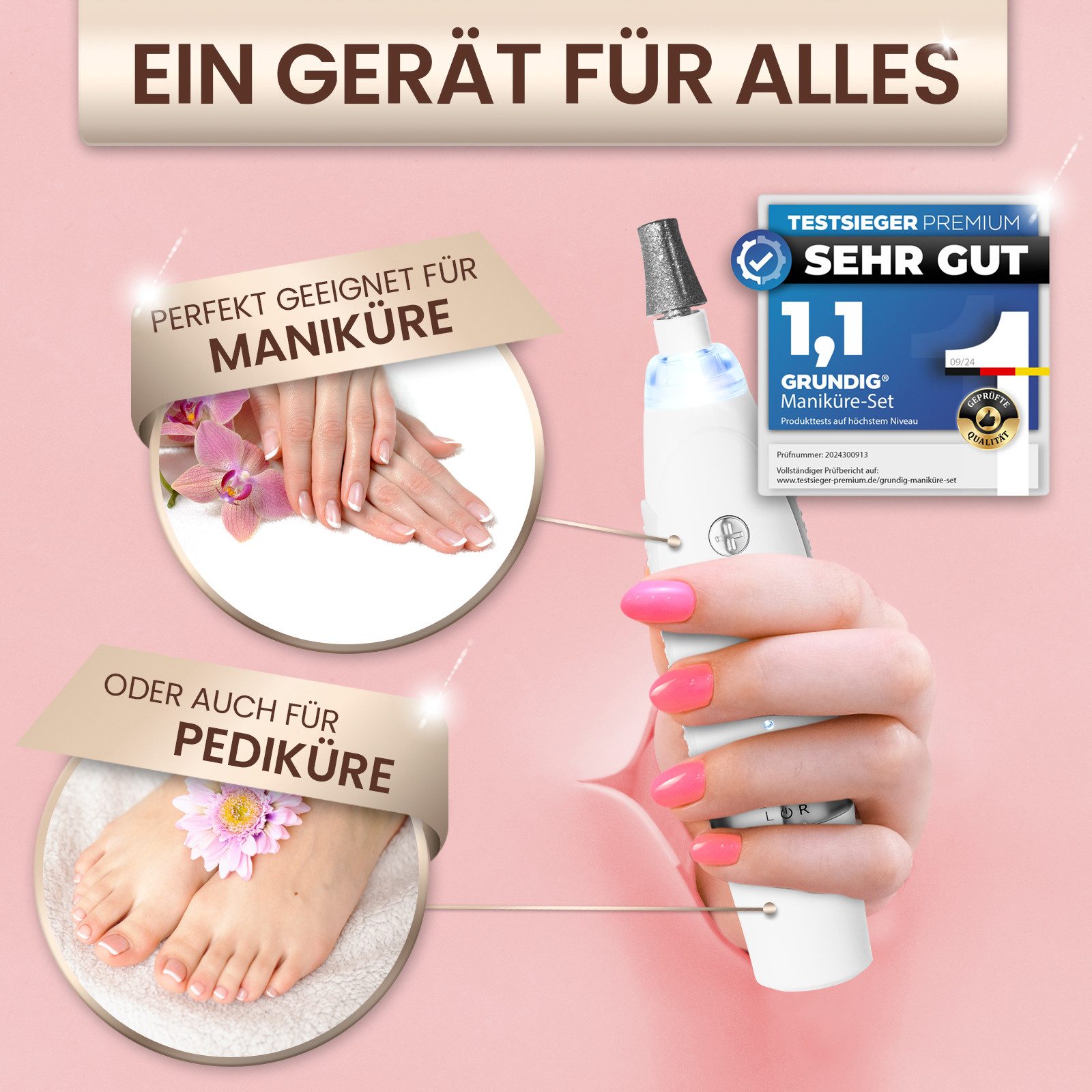 Intirilife 18-teiliges Nagelpflege-Set – Maniküre & Pediküre In Schwarzem Edelstahl Mit Aufbewahrungsetui