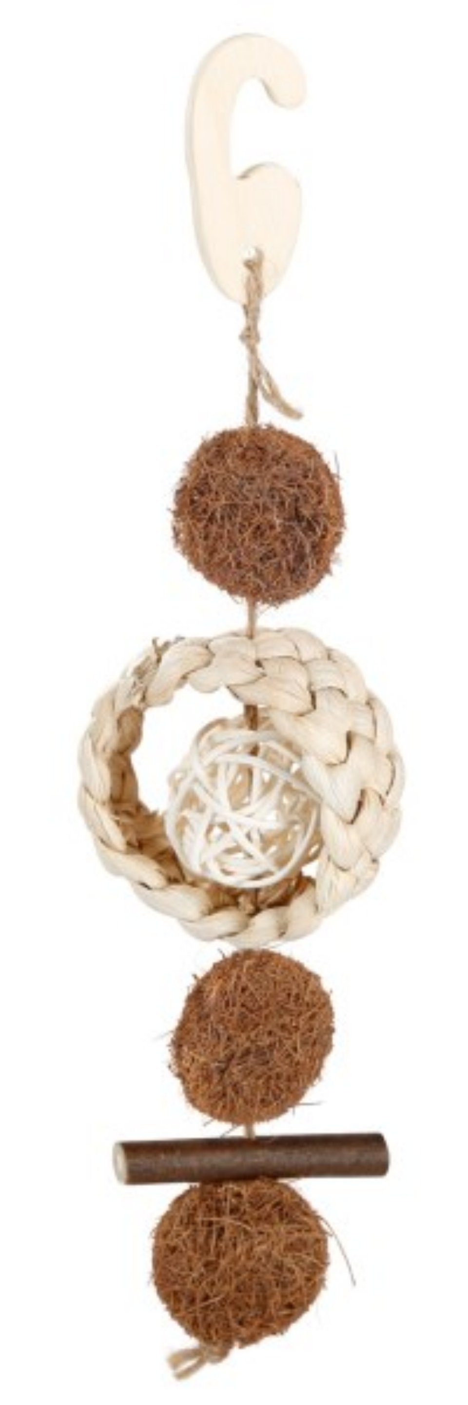 Vogelspielplatz Vogelspielzeug Cocos 25 cm 82940