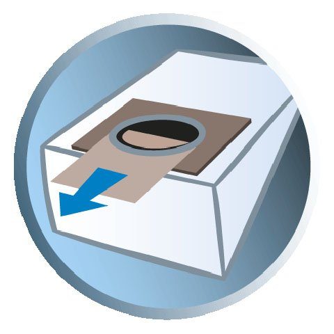 Hanseatic Staubsaugerbeutel 10er-Pack, passend für HANSEATIC Staubsauger HVBBA8008EU / VC-659-N und PRIVILEG ECO Silence Specialist, 10 St., mit MicrofiltPlus®-Beutel, Pappflansch mit Hygiene-Klapp-Verschluss