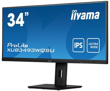 Iiyama XUB3493WQSU-B5 LED-Monitor (86,7 cm/34 ", 3440 x 1440 px, UWQHD, 4 ms Reaktionszeit, 75 Hz, IPS)