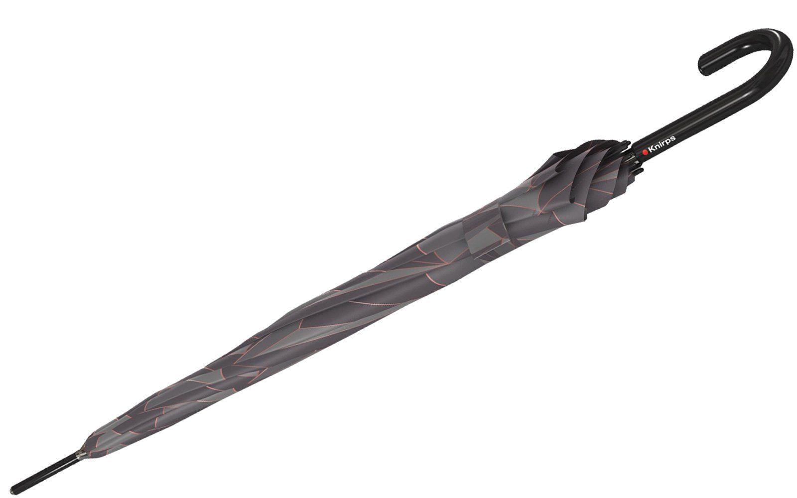 Knirps® Langregenschirm großer, leichter Fiberglas mit im für groß, und grau Damen Schirm Dach stabil leicht Automatik, durch