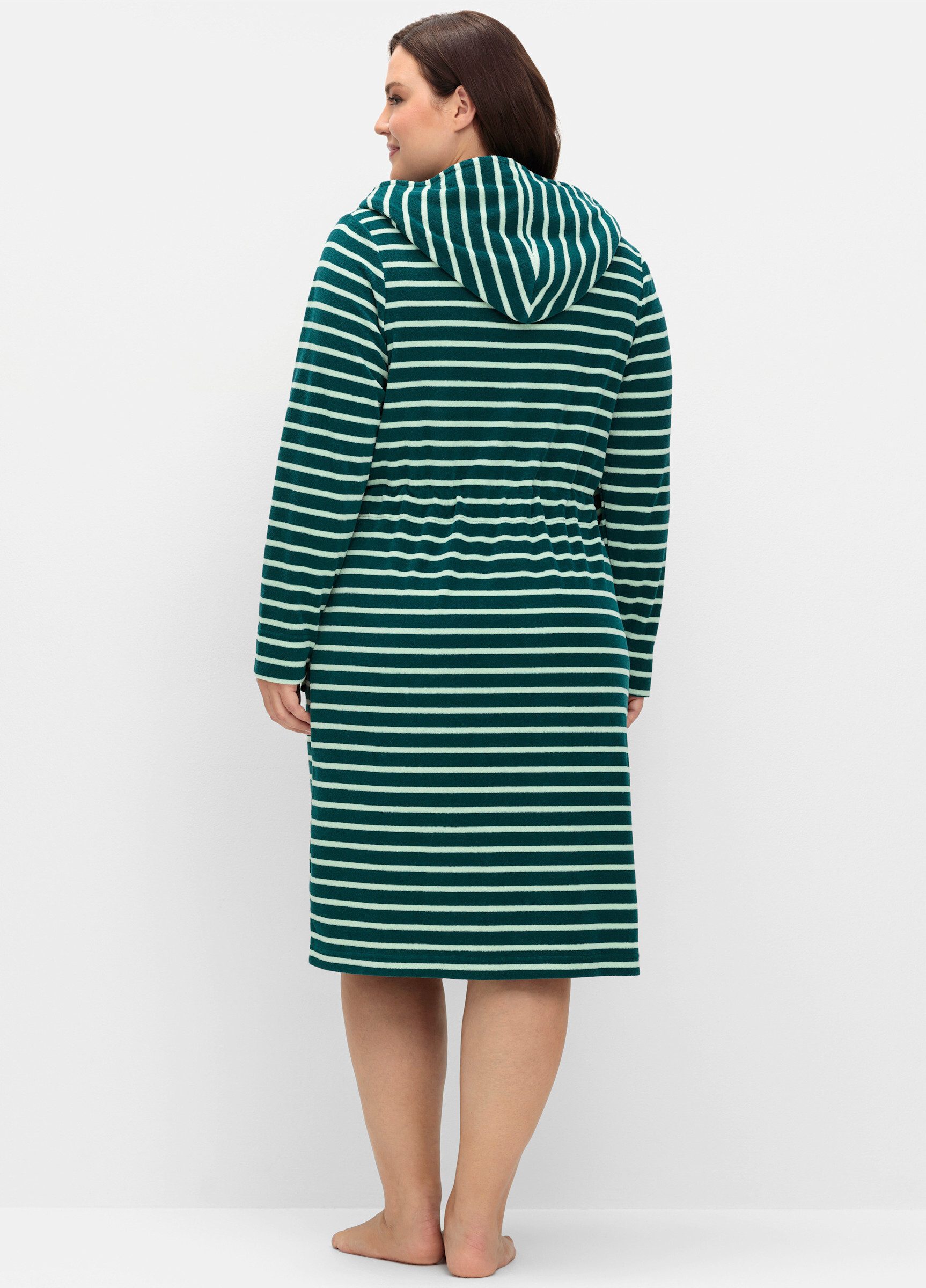 Sheego Damenbademantel Bademantel, Länge ca. 110 günstig online kaufen