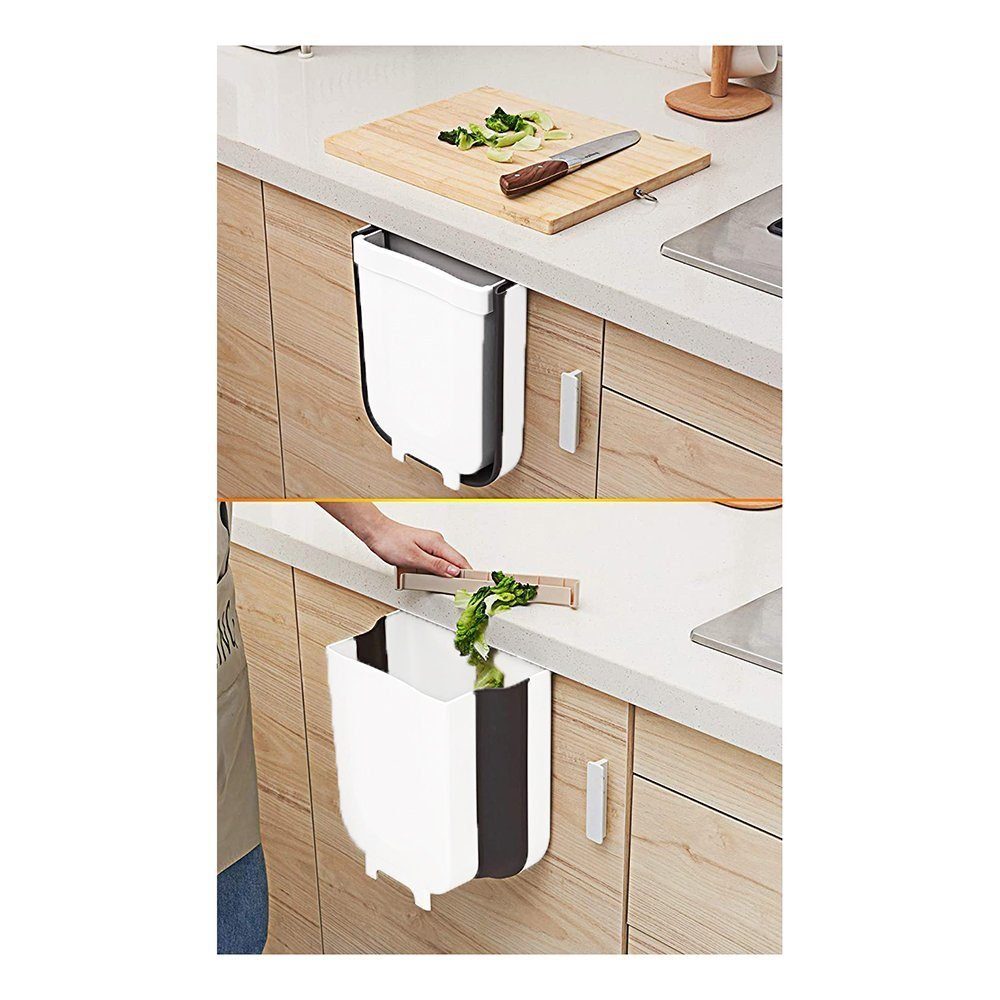 TUABUR Mülleimer Küchenabfalleimer Zusammenklappbar, geeignet für Küche  Büro Bad
