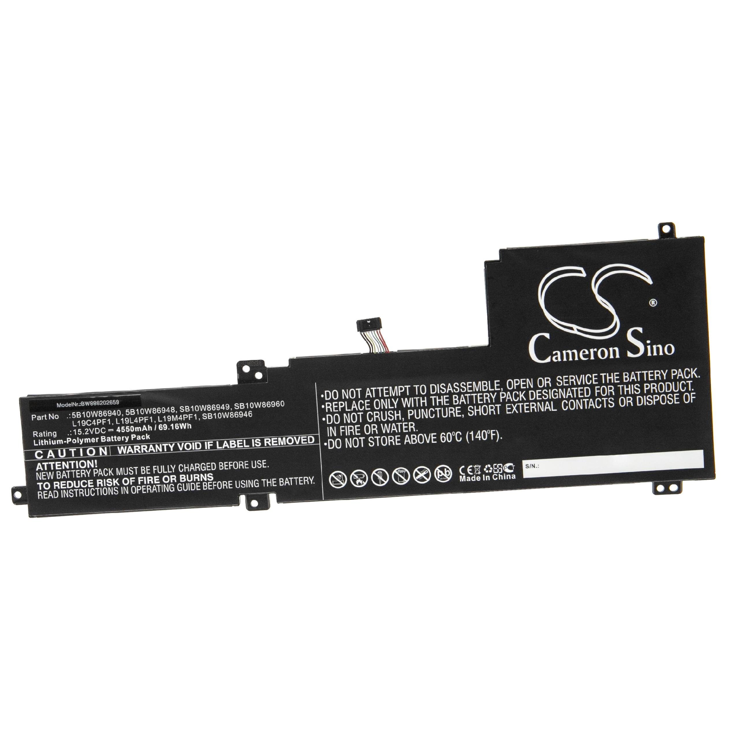 vhbw Ersatz für Lenovo SB10W86960 für Laptop-Akku Li-Polymer 4550 mAh (15,2 V) | Akkus und PowerBanks