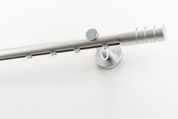 Gardinenstange EASY, GARESA, Ø 20 mm, 1-läufig, Wunschmaßlänge, mit Bohren, verschraubt, Aluminium