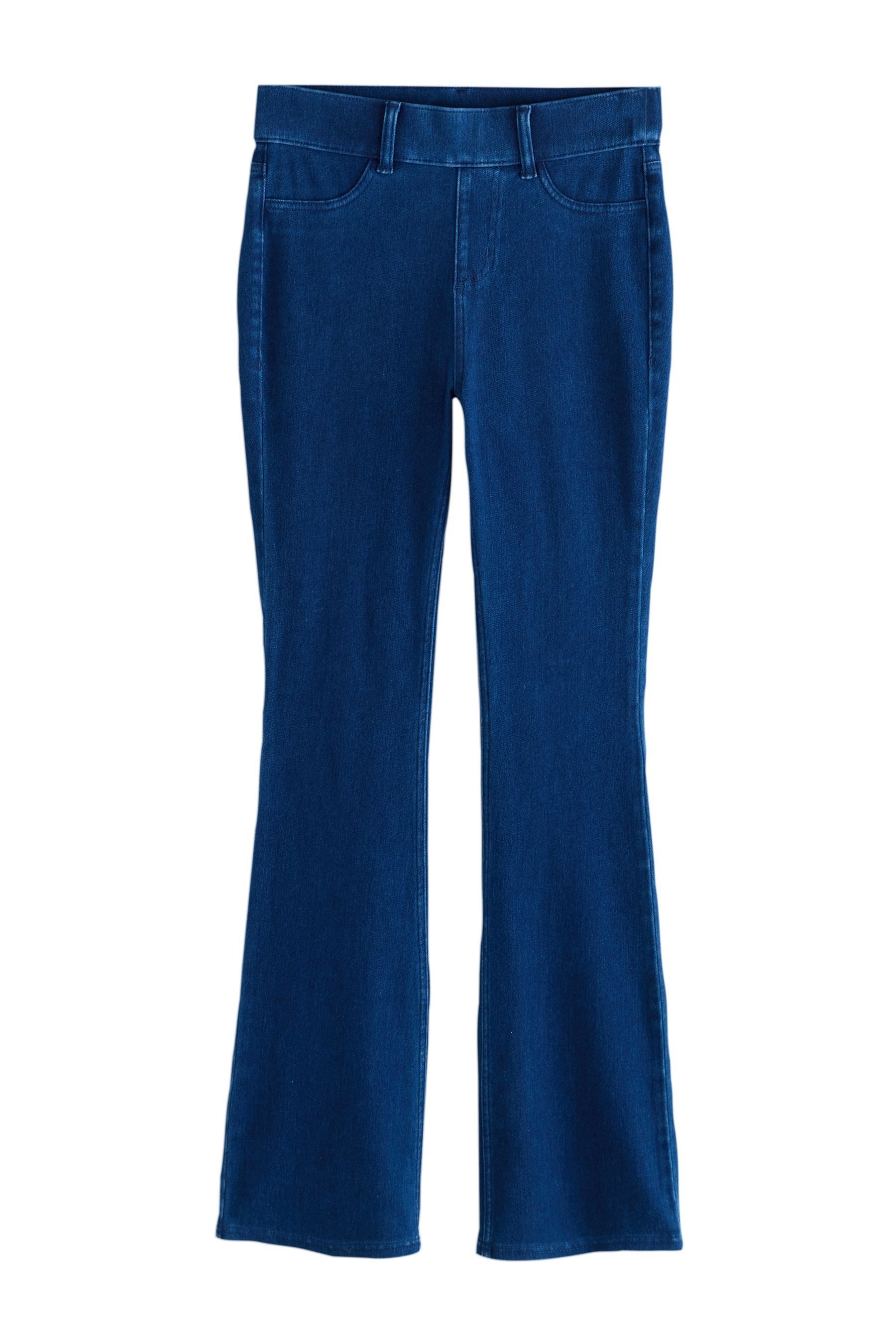 Next Jeansleggings Lange Bootcut-Leggings aus Jersey-Denim, 2er-Pack (2-tlg)