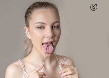 K-Pro Zungenreinigeraufsatz Zungenschaber wiederverwendbar Zungenreiniger medizinischer Edelstahl