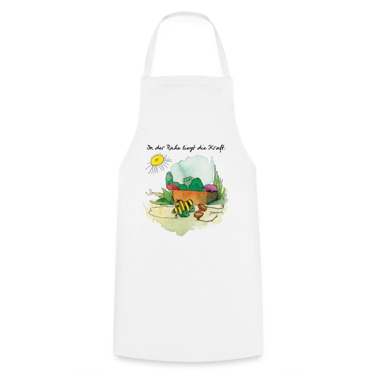 Spreadshirt Kochschürze Janosch Günter Kastenfrosch Tigerente Kochschürze, (1-tlg)