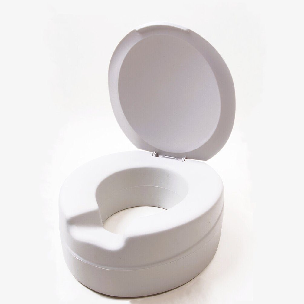 Herdegen Toilettensitzerhöhung Contact Plus Soft Toilettensitzerhöhung 11 cm mit Deckel