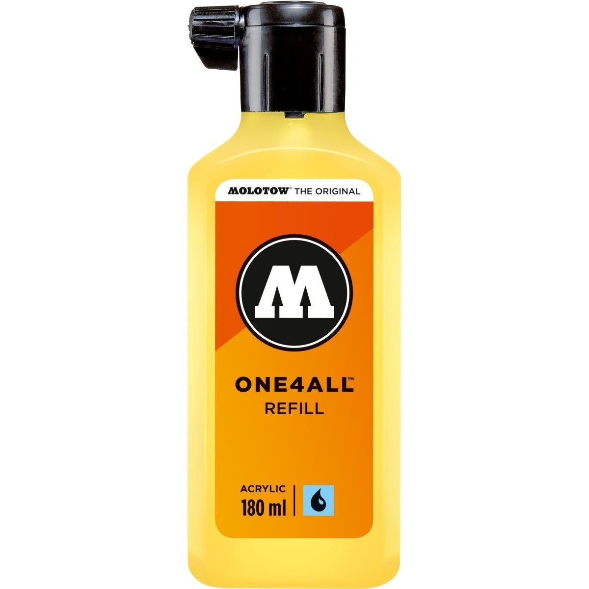 MOLOTOW Füllhalter Nachfülltinte One4All für Permanentmarker 180ml zinkgelb