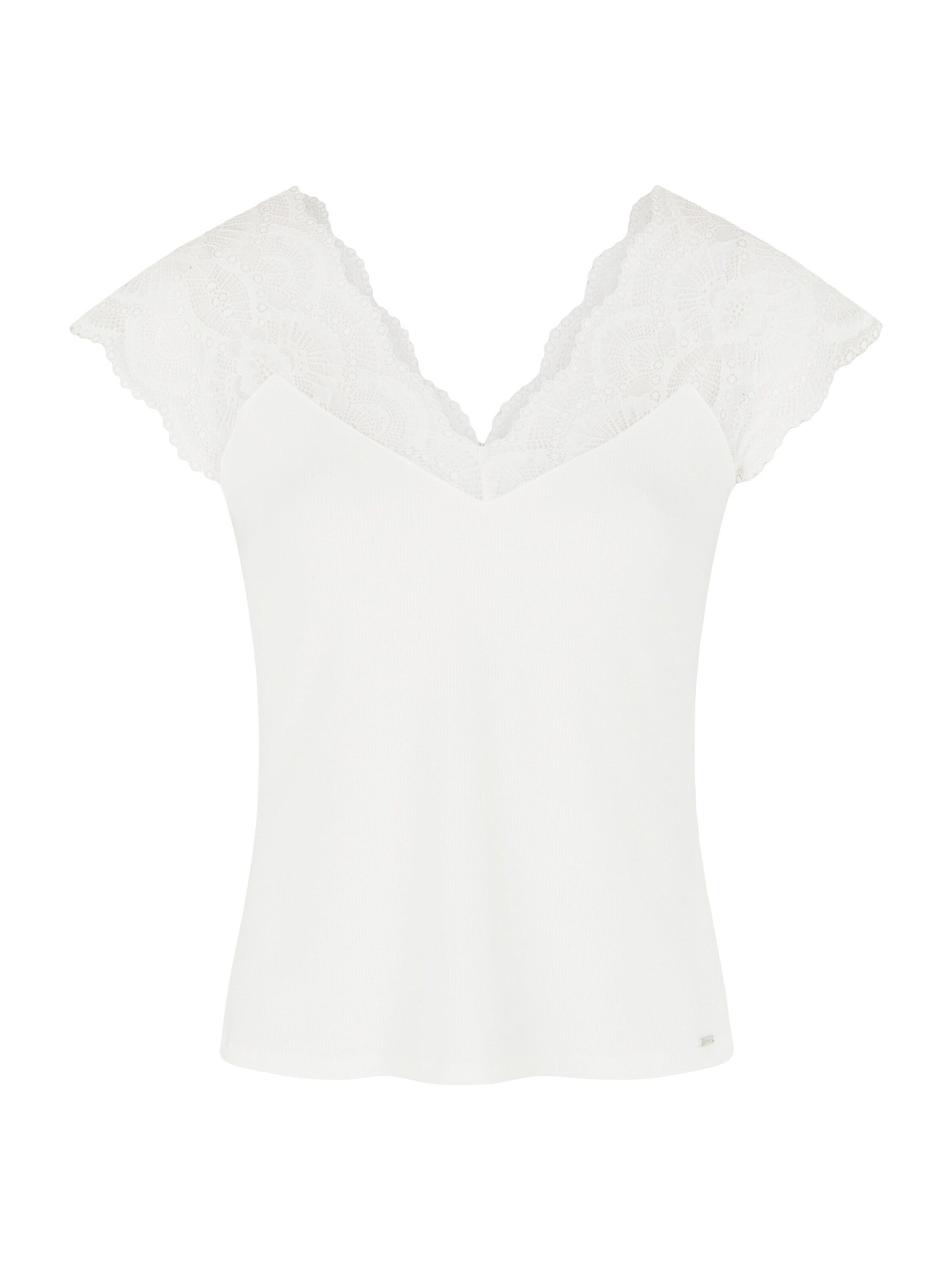 MORGAN T-Shirt DELO (1-tlg) Spitze