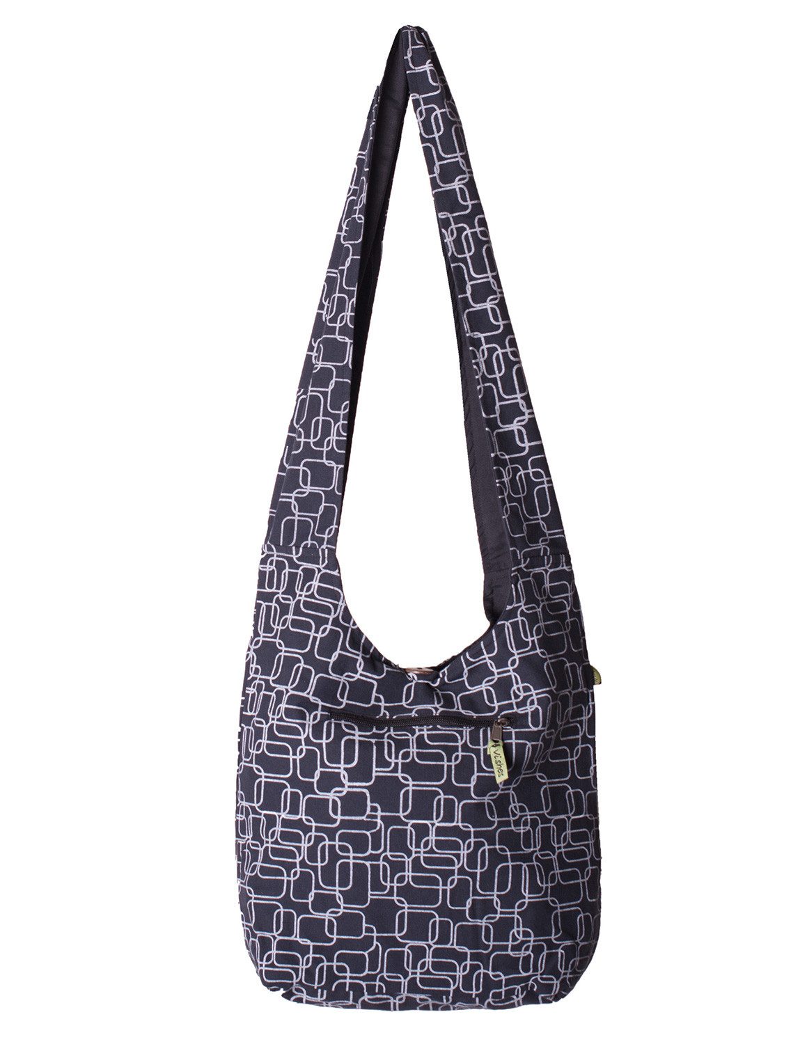Beuteltasche Umhängetasche Schulterasche bedruckt Hippie, Yogi Tasche
