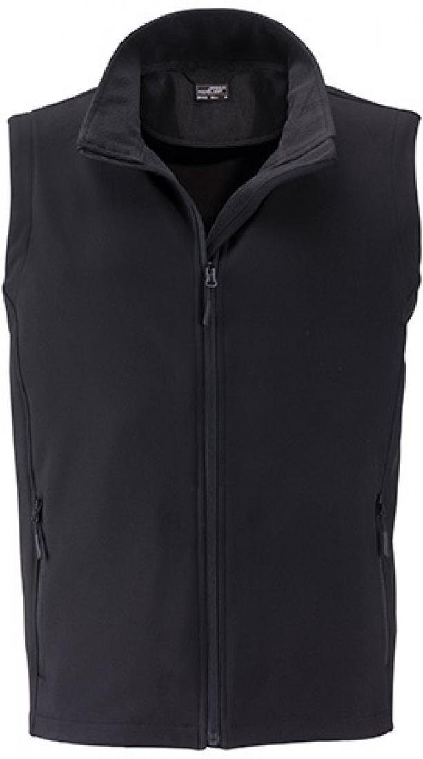 James & Nicholson Funktionsweste Herren Promo Softshell Vest / Wasserabweisend, winddicht