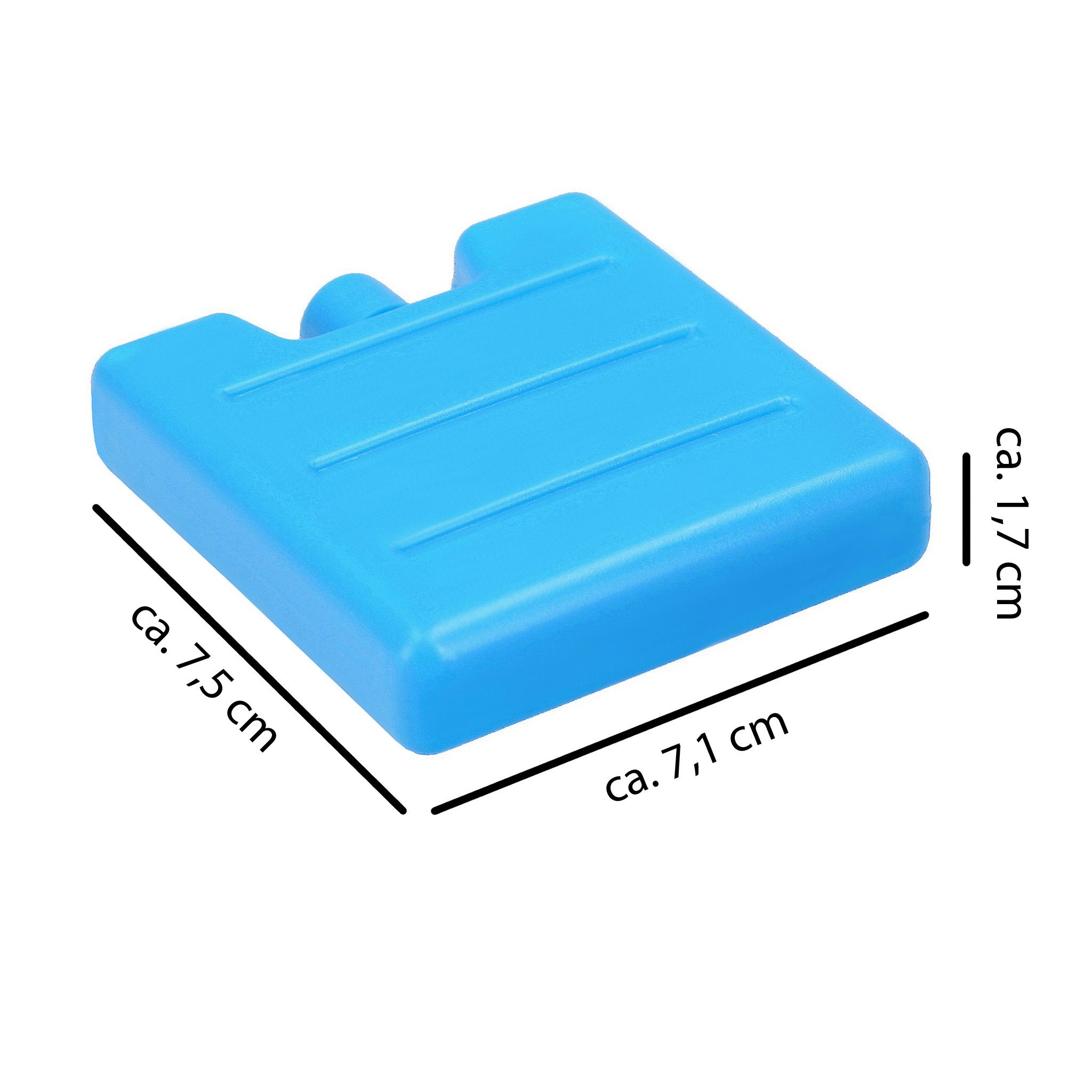 VonBueren Kühlakku mini für Lunchbox, Kühltasche und Kühlbox 7,5x7,1x1,7cm 75g