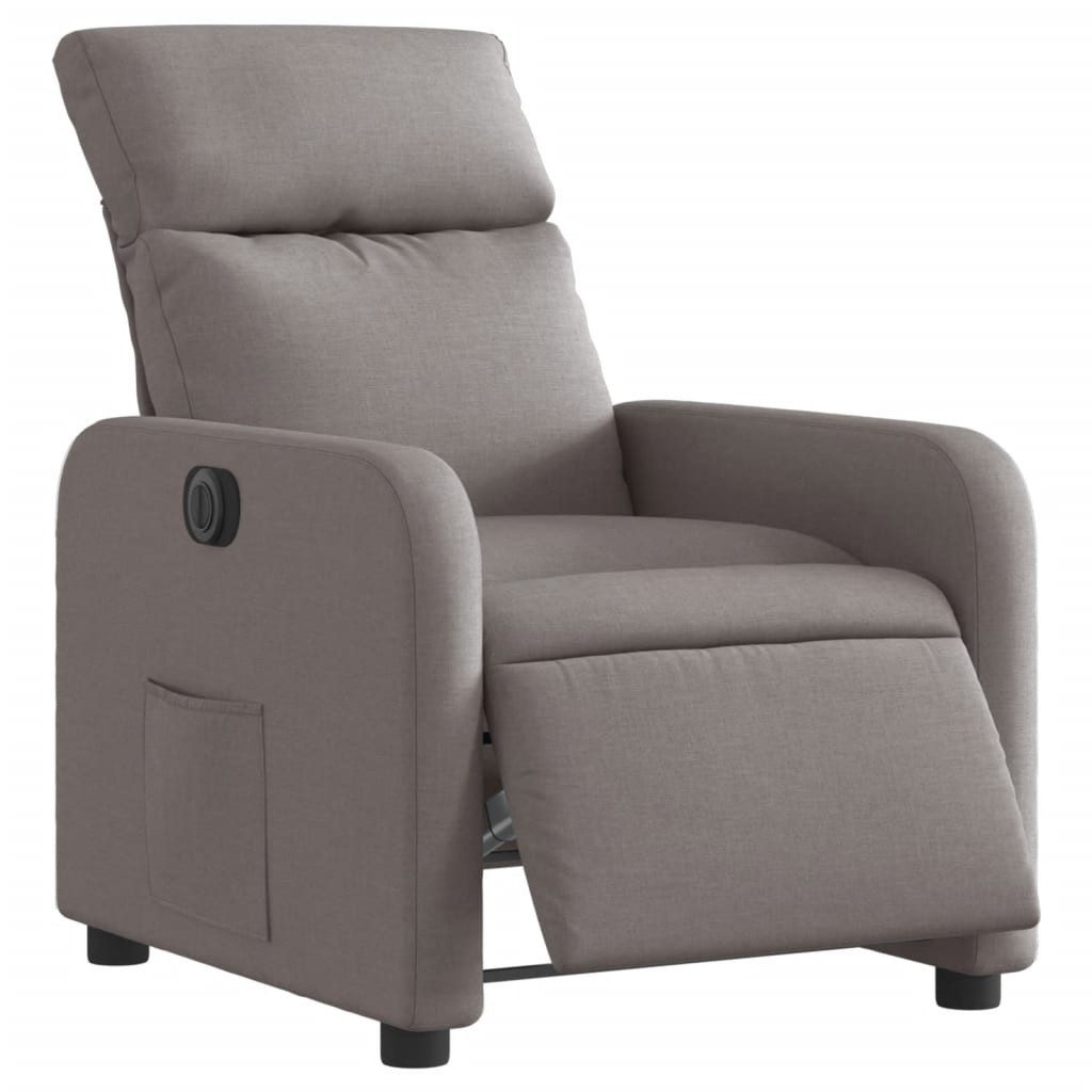 vidaXL Sessel Relaxsessel Elektrisch Taupe Stoff günstig online kaufen