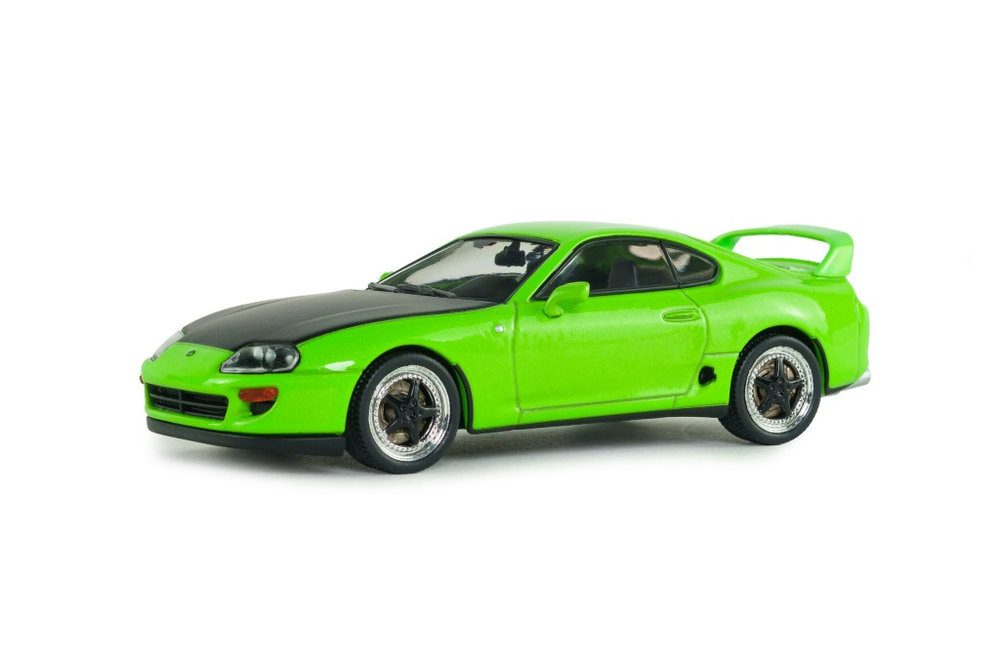 Solido Modellauto Toyota Supra MK4 Solido Works 2001 neon grün, Maßstab 1:43