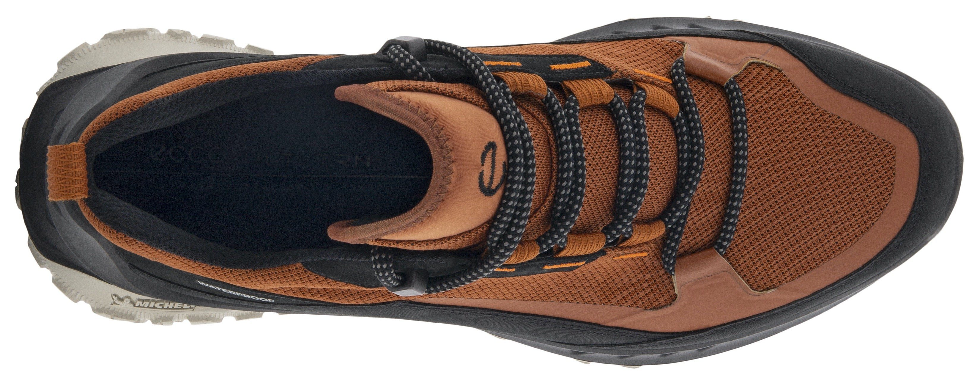 Laufsohle M Sneaker Michelin-Technologie cognac-schwarz mit ULT-TRN Ecco sportive