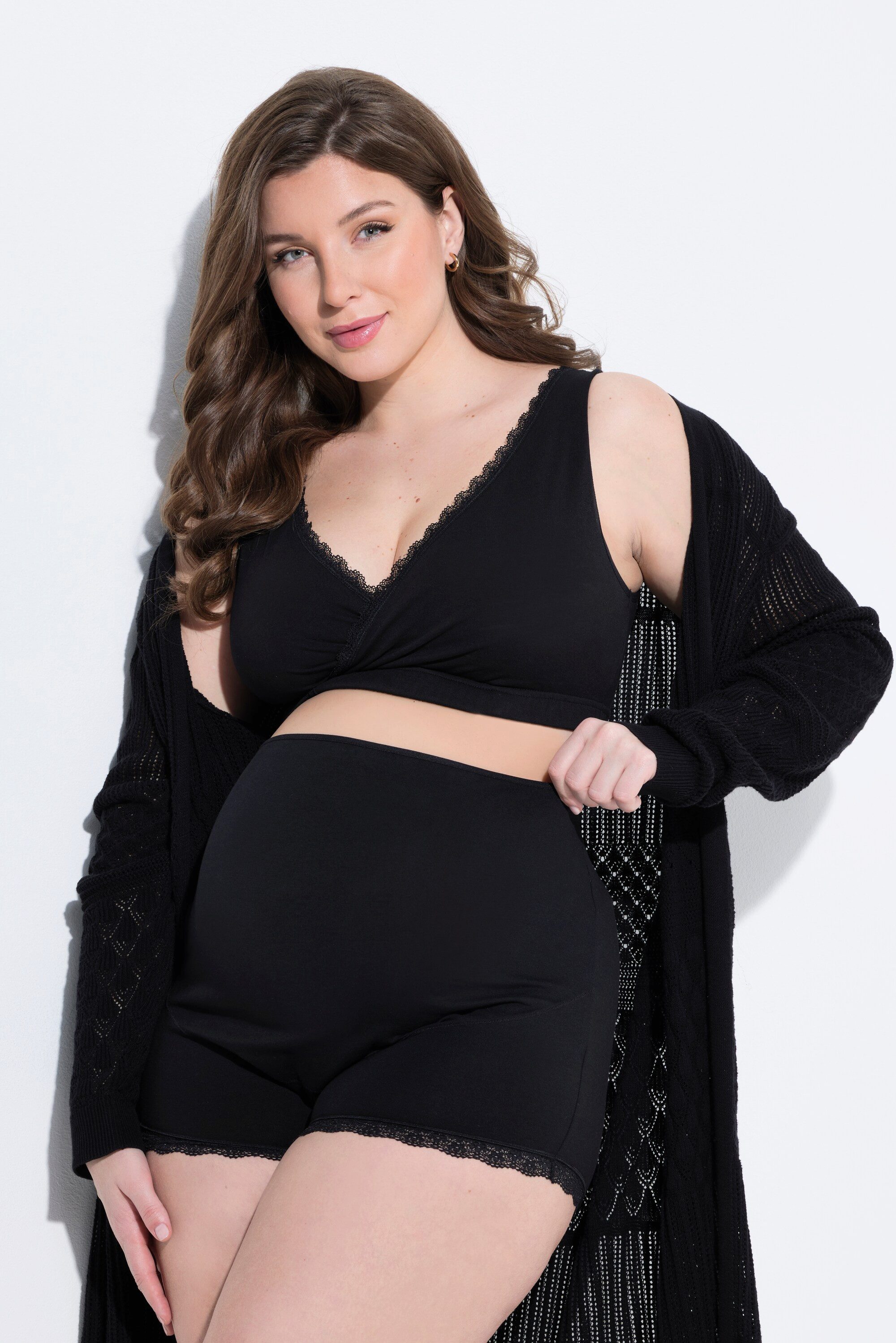 Ulla Popken Panty Mama Panty Baucheinsatz Saumspitze