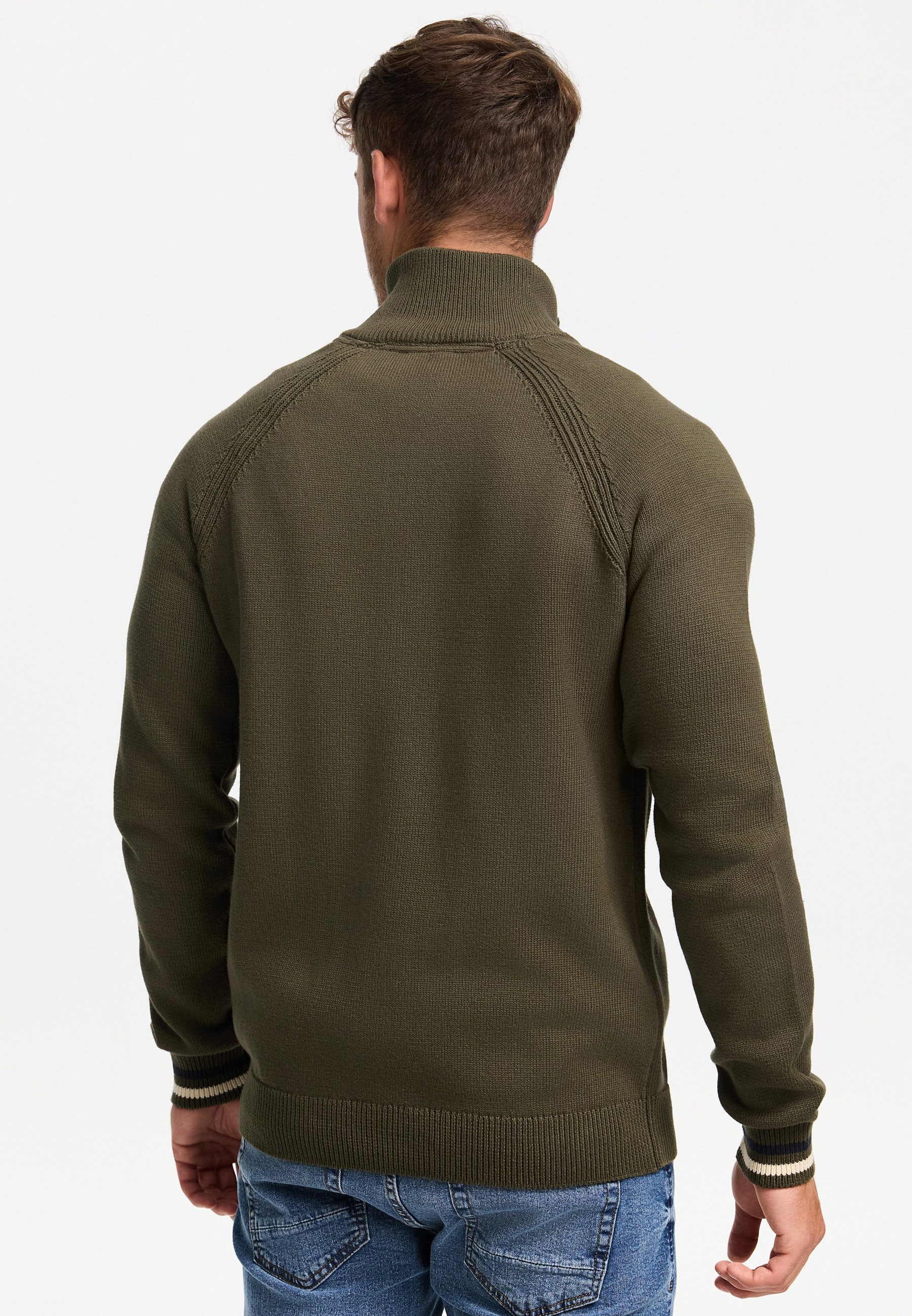 Indicode Strickjacke Herren INArutemia Herrenstrickjacke