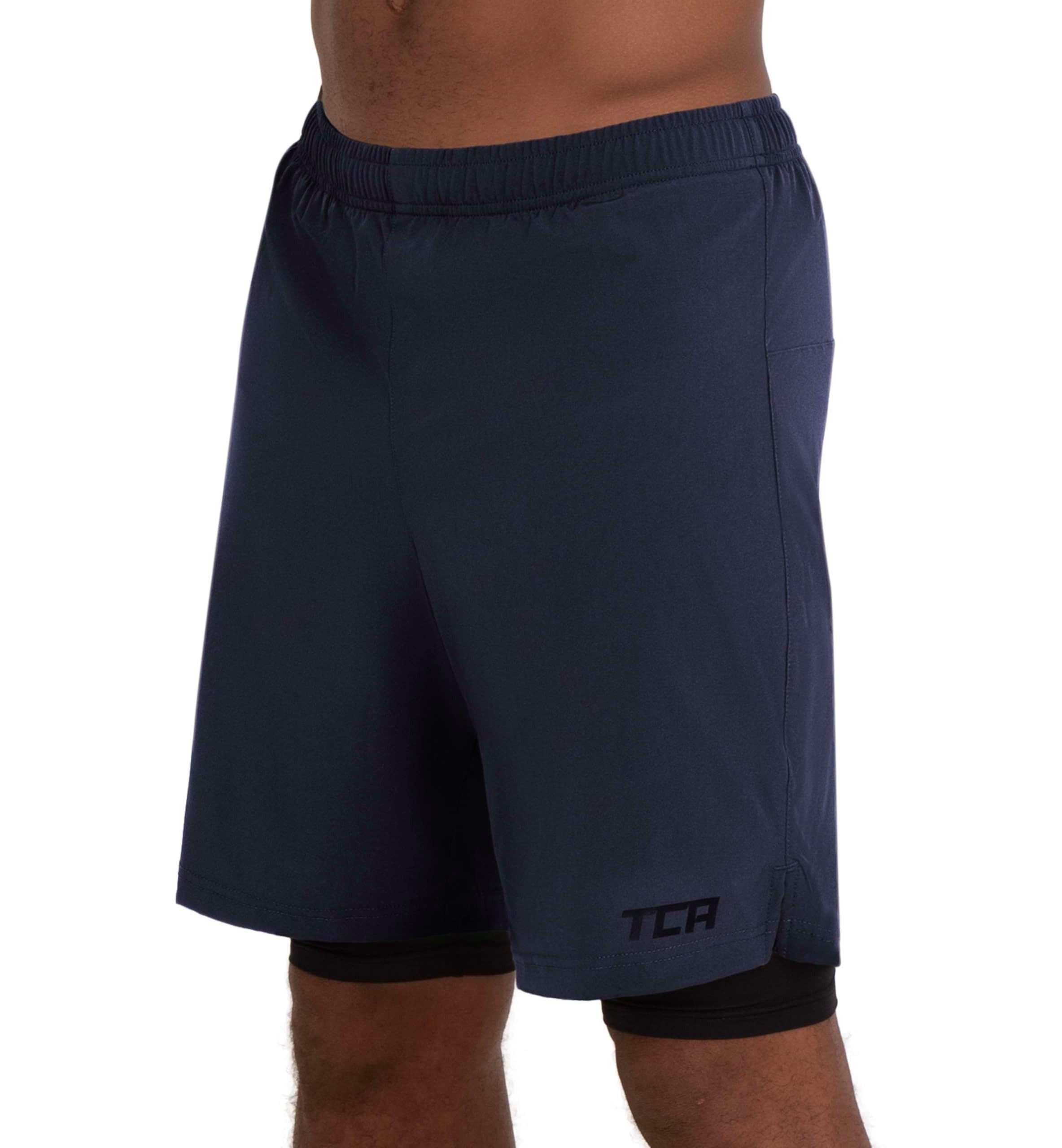 TCA Trainingsshorts TCA Herren 2-in-1 Laufhose, Dunkelblau/Schwarz (1-tlg) günstig online kaufen