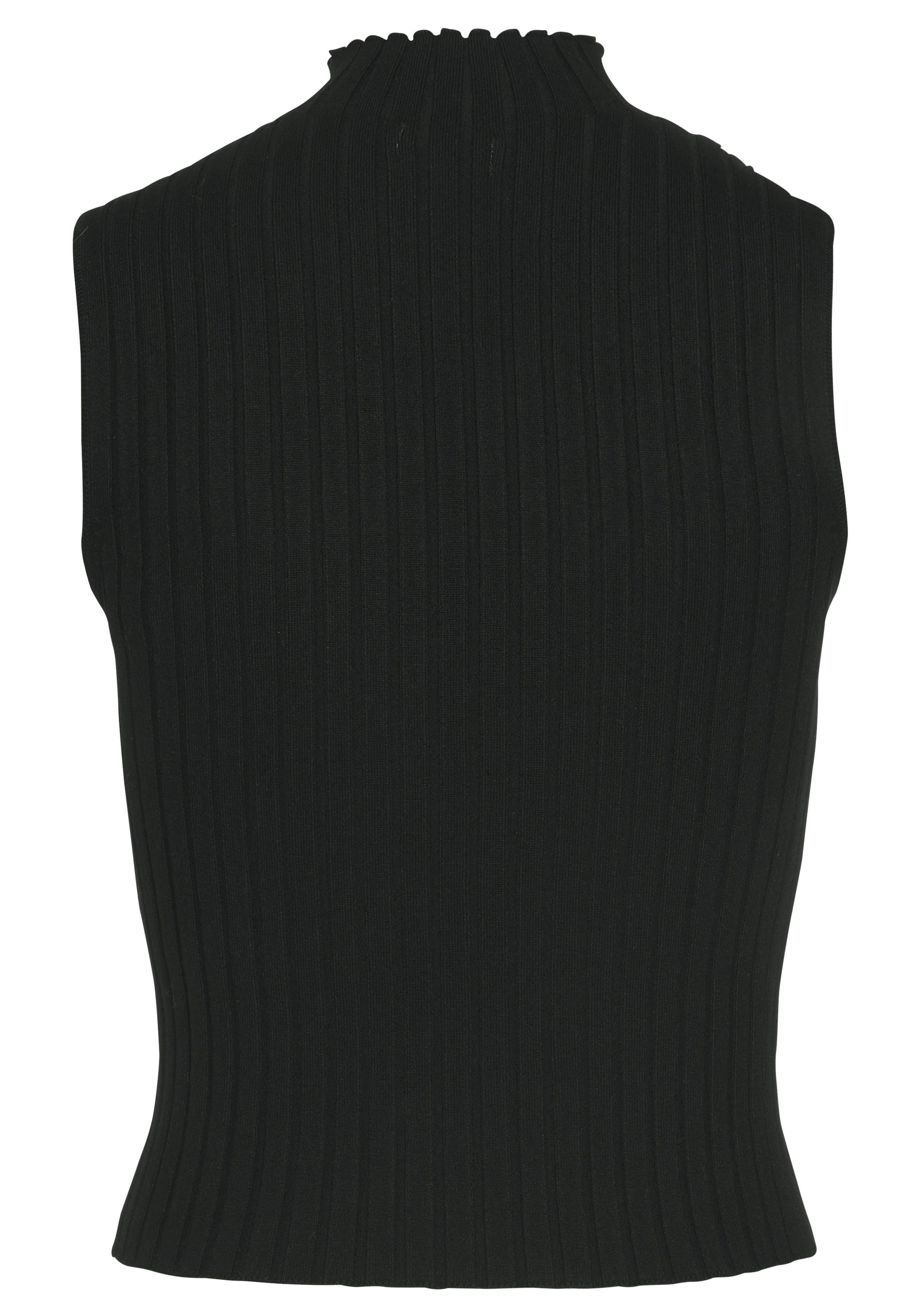 LASCANA Stricktop aus weichem Rippstrick mit Stehkragen, modisch