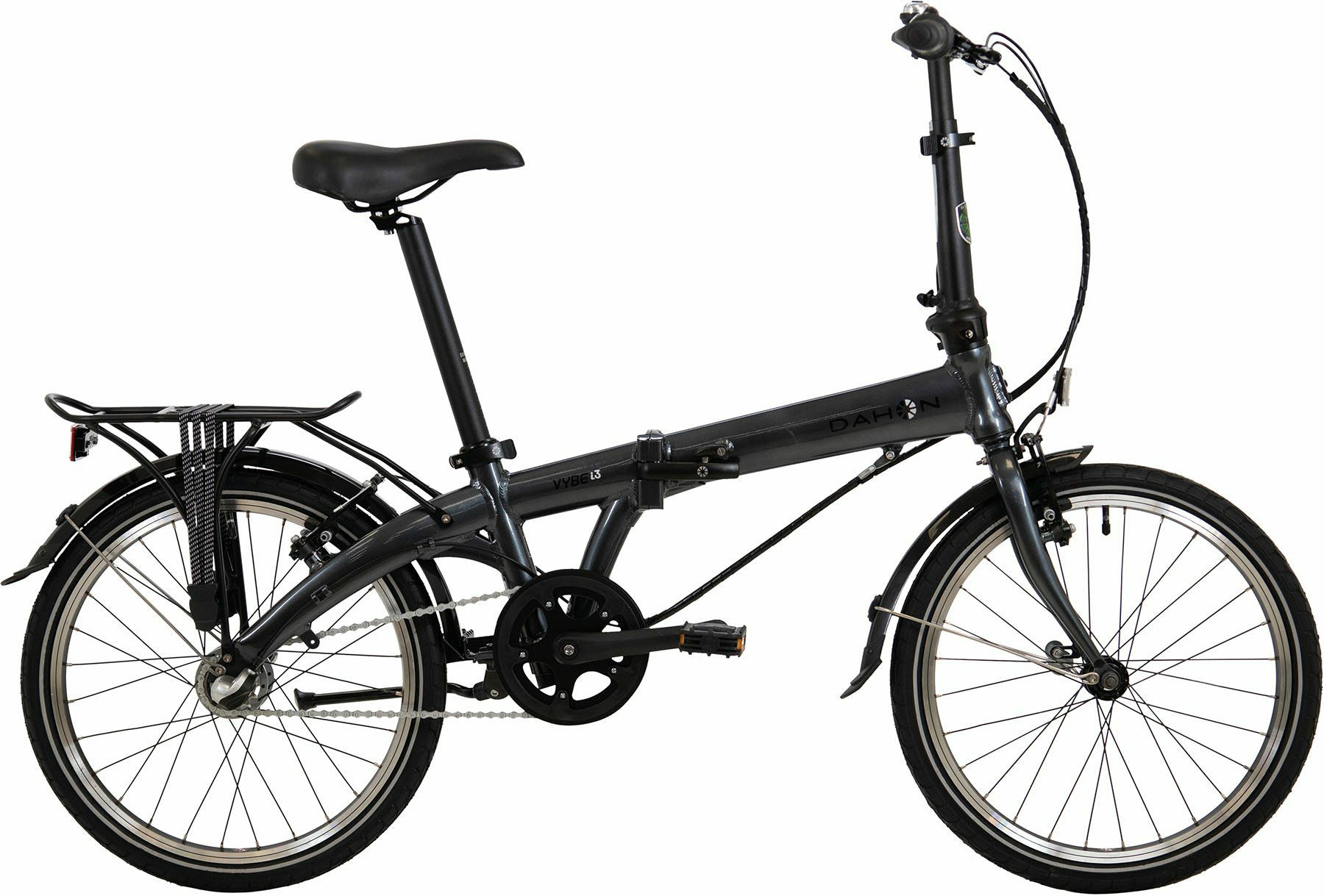 Dahon Faltrad Touren Bike Vybe i3 anthrazit 20" Faltrahmen, 3 Gang Shimano Shimano Nexus Freilauf Schaltwerk
