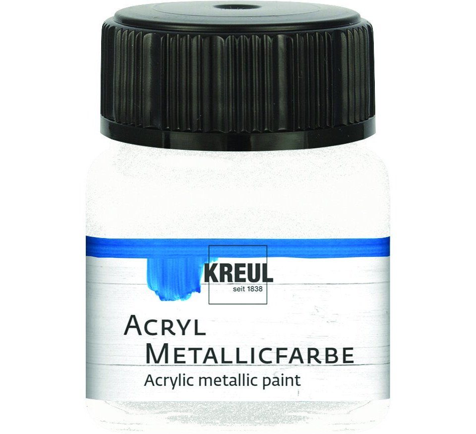Künstlerstift Kreul Acryl Metallicfarbe weiß 20 ml