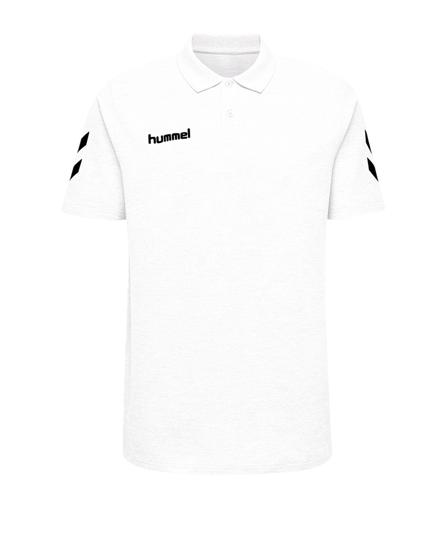 Weiss default T-Shirt hummel Poloshirt Cotton