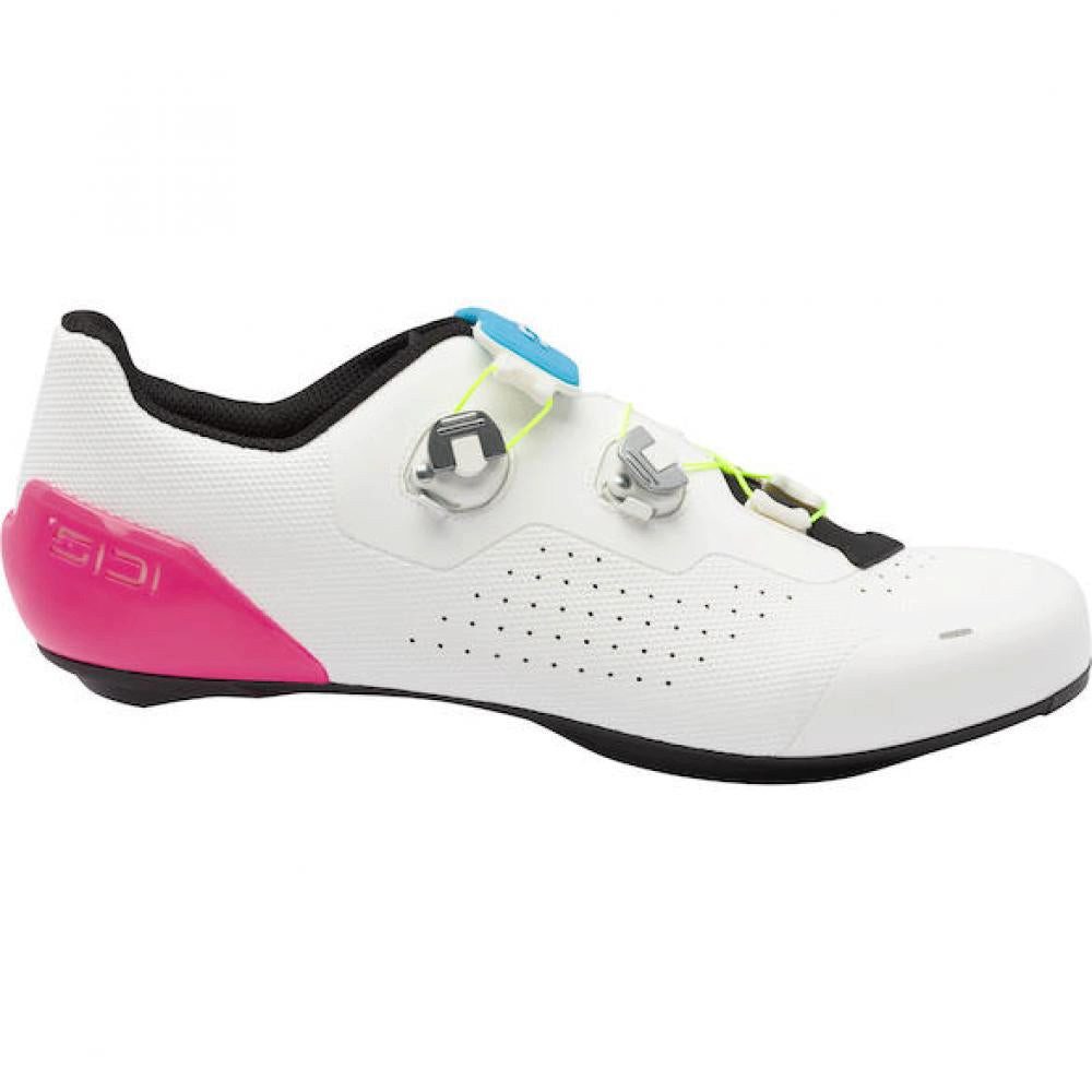 Sidi Sidi ROAD GENIUS X WYVE white/fluo 40 Weiß - leistungsstarker Rennrads Fahrradschuh