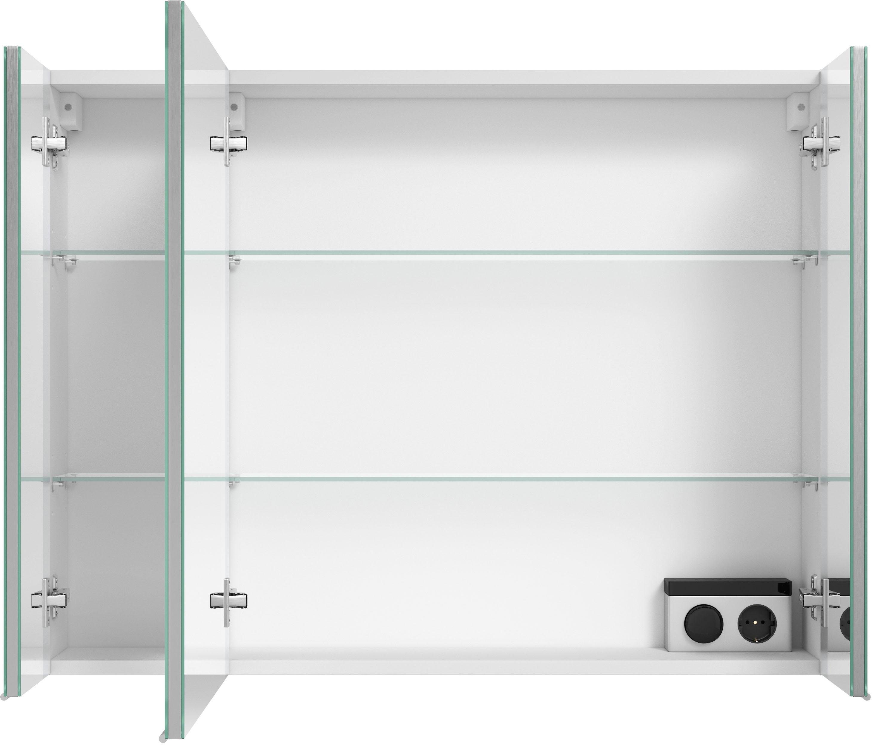 MARLIN Spiegelschrank mit verspiegelten Türen, vormontiert 3980 doppelseitig