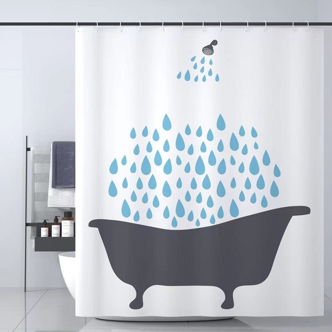 NEU Schimmelresistent PEVA Duschvorhänge Wasserdicht Hotel Bad Dusche Vorhang 
