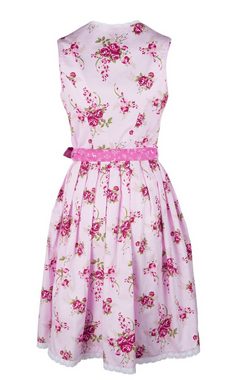 Ramona Lippert Dirndl Jasmin hochgeschlossen rosa 2-teilig Rocklänge 60 cm