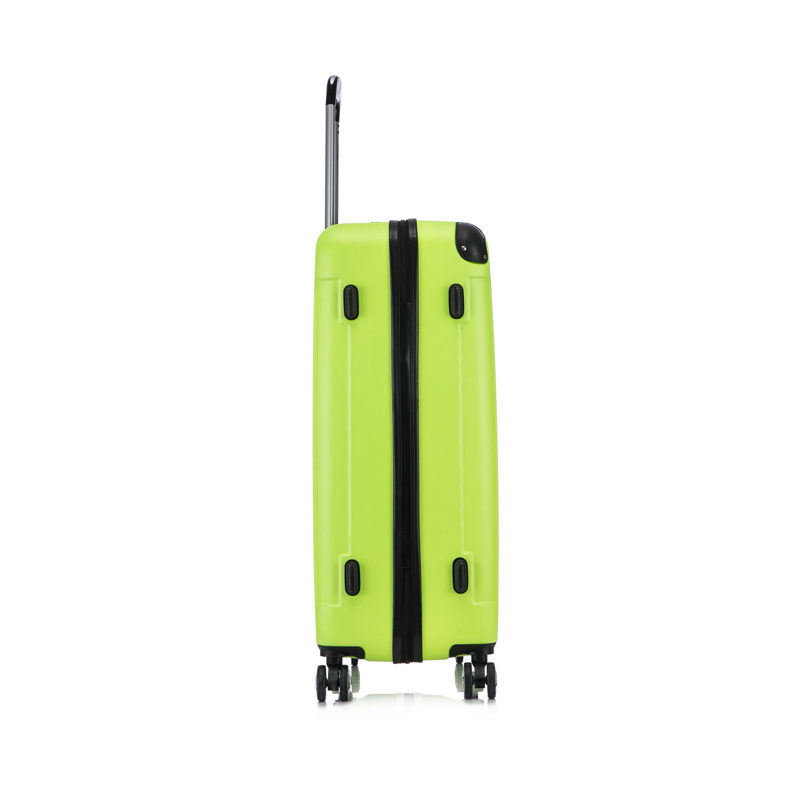 Flexot Hartschalen-Trolley F-2045 Kofferset, 360° Rollen, robuster Reisekoffer, Bordcase, 4 Rollen, Robuster und moderner Koffer mit vier 360° Rollen und Zahlen – Bild 4 von 5