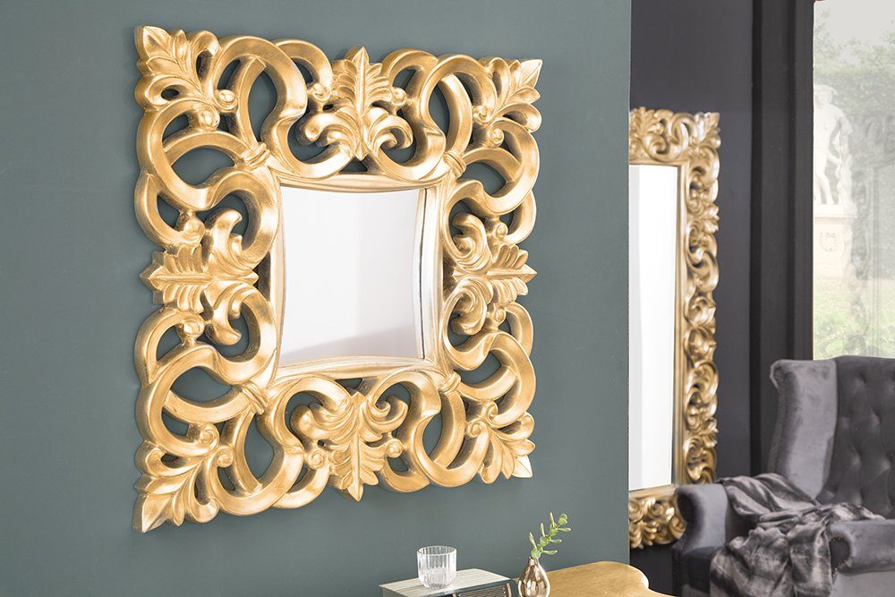 riess-ambiente Wandspiegel VENICE 75x75cm gold, Barock Stil günstig online kaufen