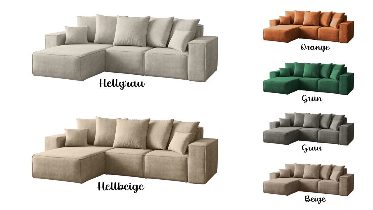 Kaiser Möbel Ecksofa Modernes Ecksofa in L-Form aus der limitierten Kollektion Ella, Ecksofa