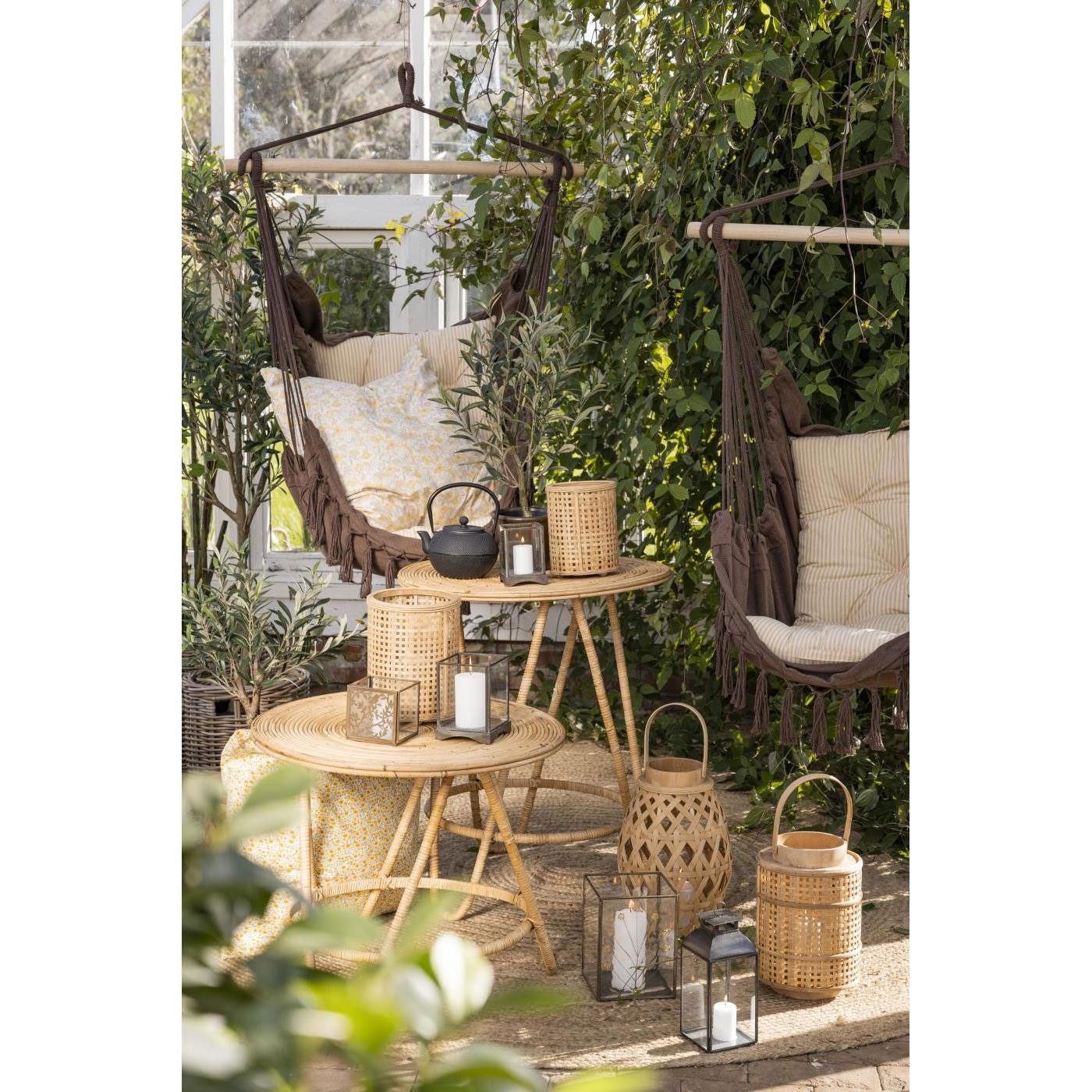 Ib Laursen Beistelltisch Ib Laursen Tisch Rund aus Rattan (72cm)
