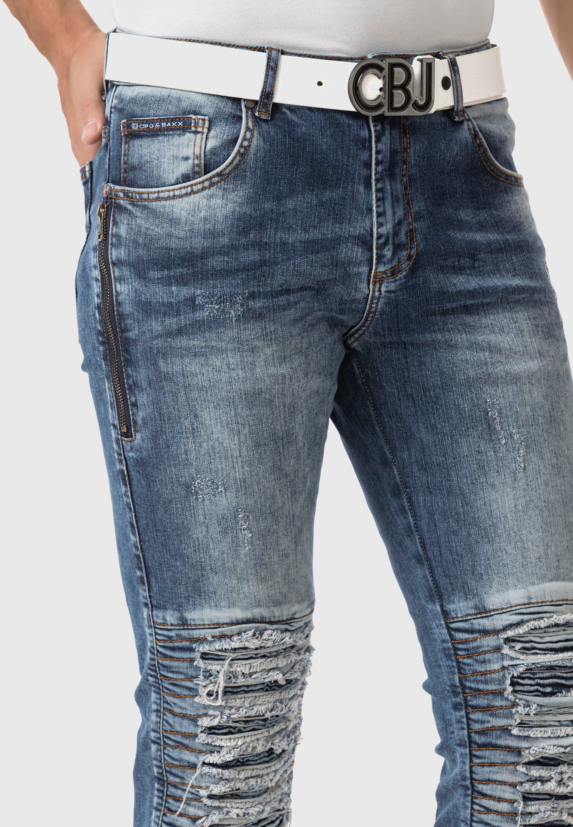 Cipo & Baxx 5-Pocket-Jeans Jeans im Used-Look – Bild 5 von 5