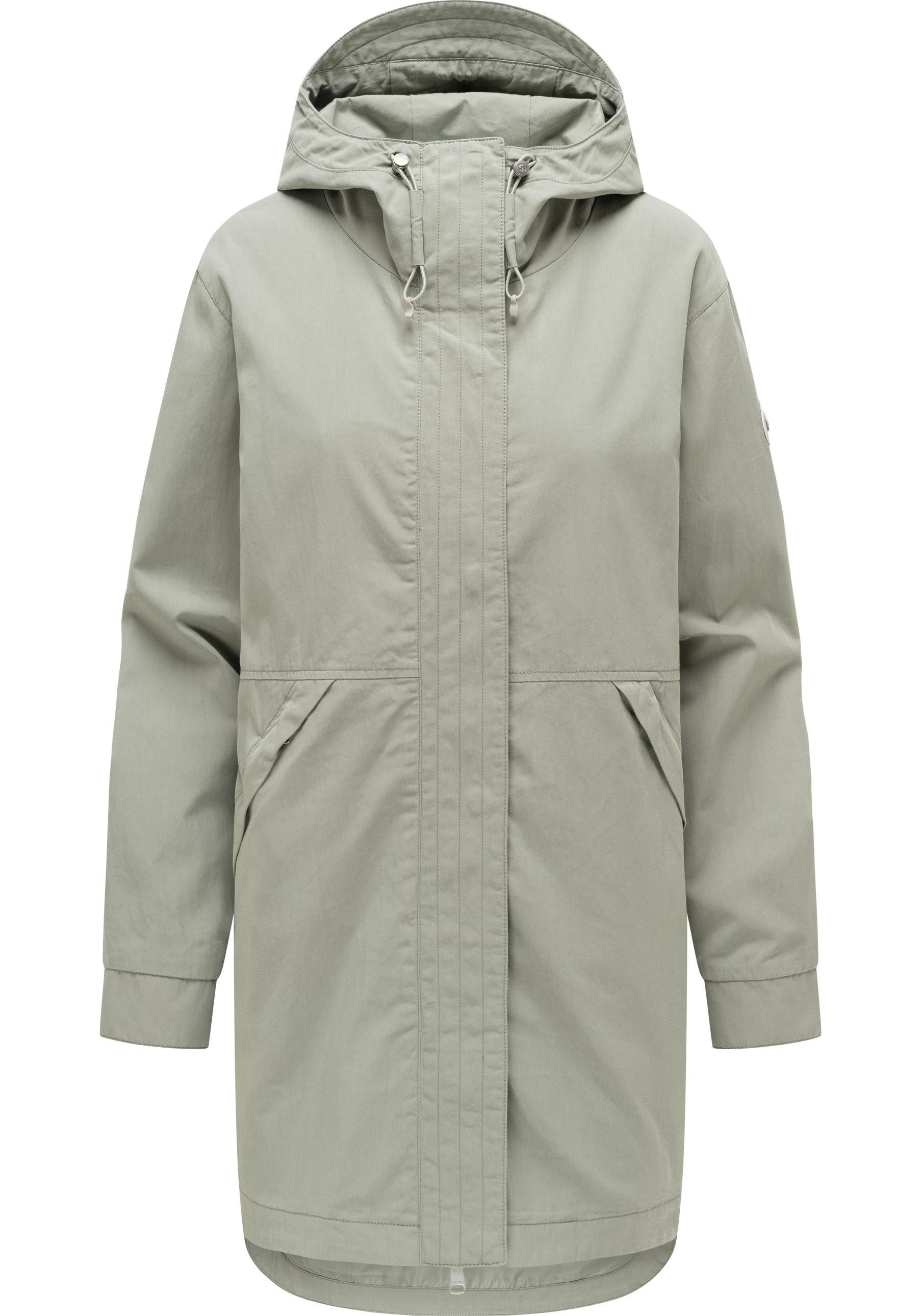 Ragwear Kurzmantel Lamyja B Leichter Oversize-Übergangsparka mit Kapuze günstig online kaufen
