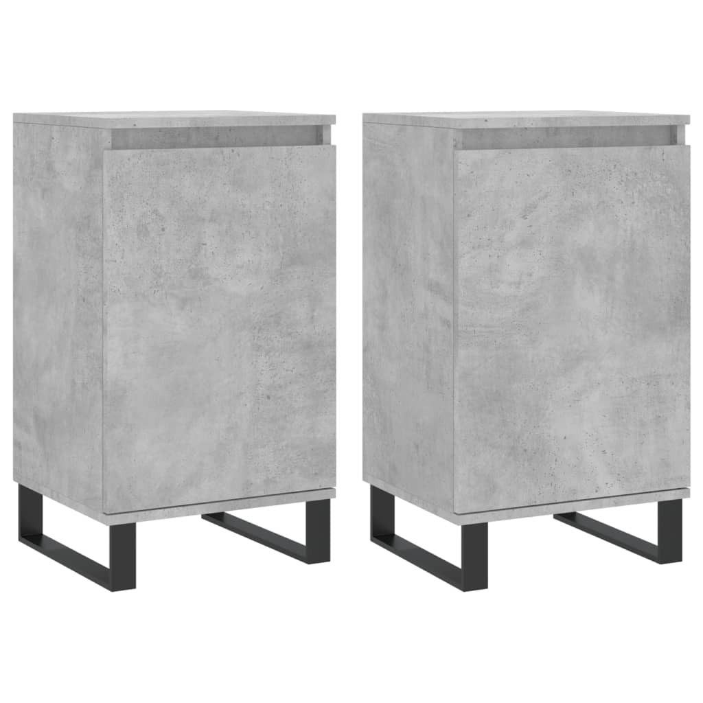 vidaXL Sideboard Sideboards 2 Stk. Betongrau günstig online kaufen