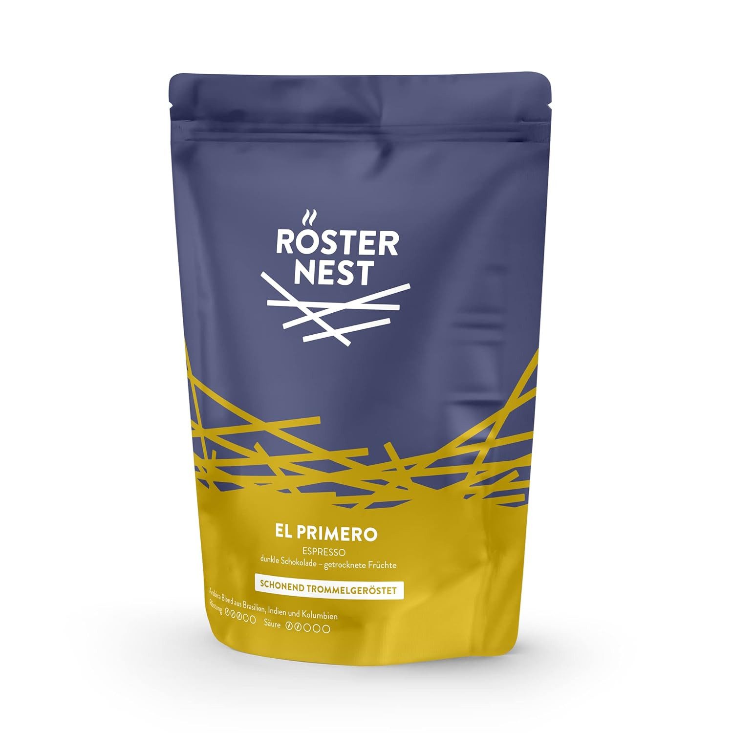 LK Trend & Style Kaffee Rösternest EL PRIMERO – 100% Arabica Kaffee, 500 g, (Ganze Kaffeebohnen – Mittlere Röstung), für Siebträger, Espressokocher, Aeropress, French Press