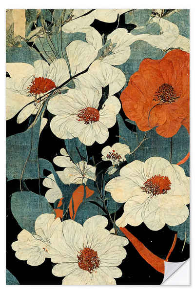 Posterlounge Wandfolie treechild, Asiatische Blumen-Kunst, Digitale Kunst