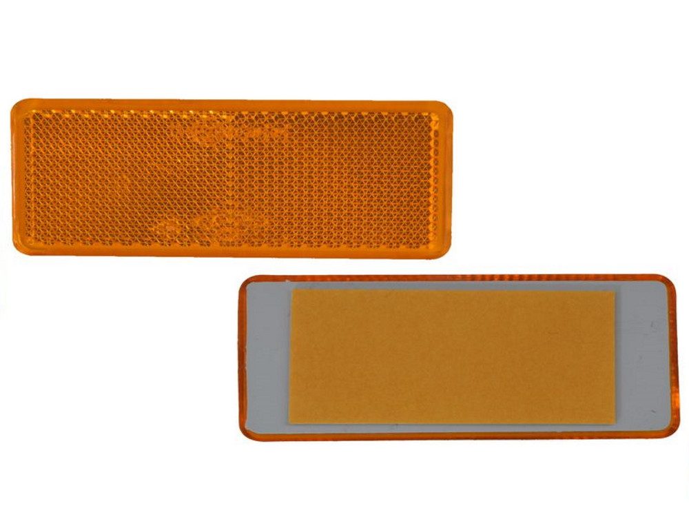 Aspöck Anhänger 8x Rückstrahler - Reflektor - Kleben – 90x40mm - Gelb - Prüfzeichen