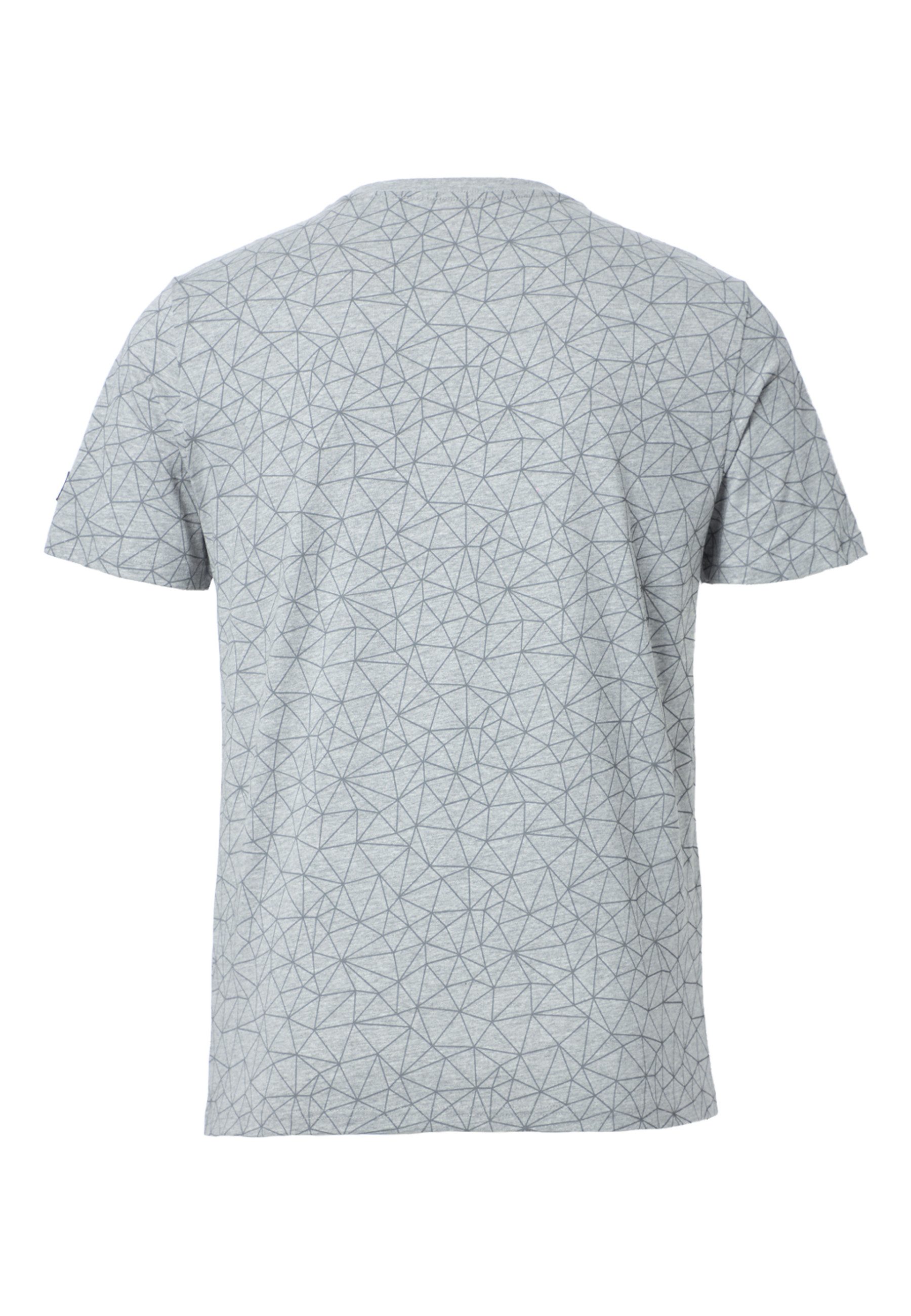 FORSBERG T-Shirt mit Polygonmuster günstig online kaufen