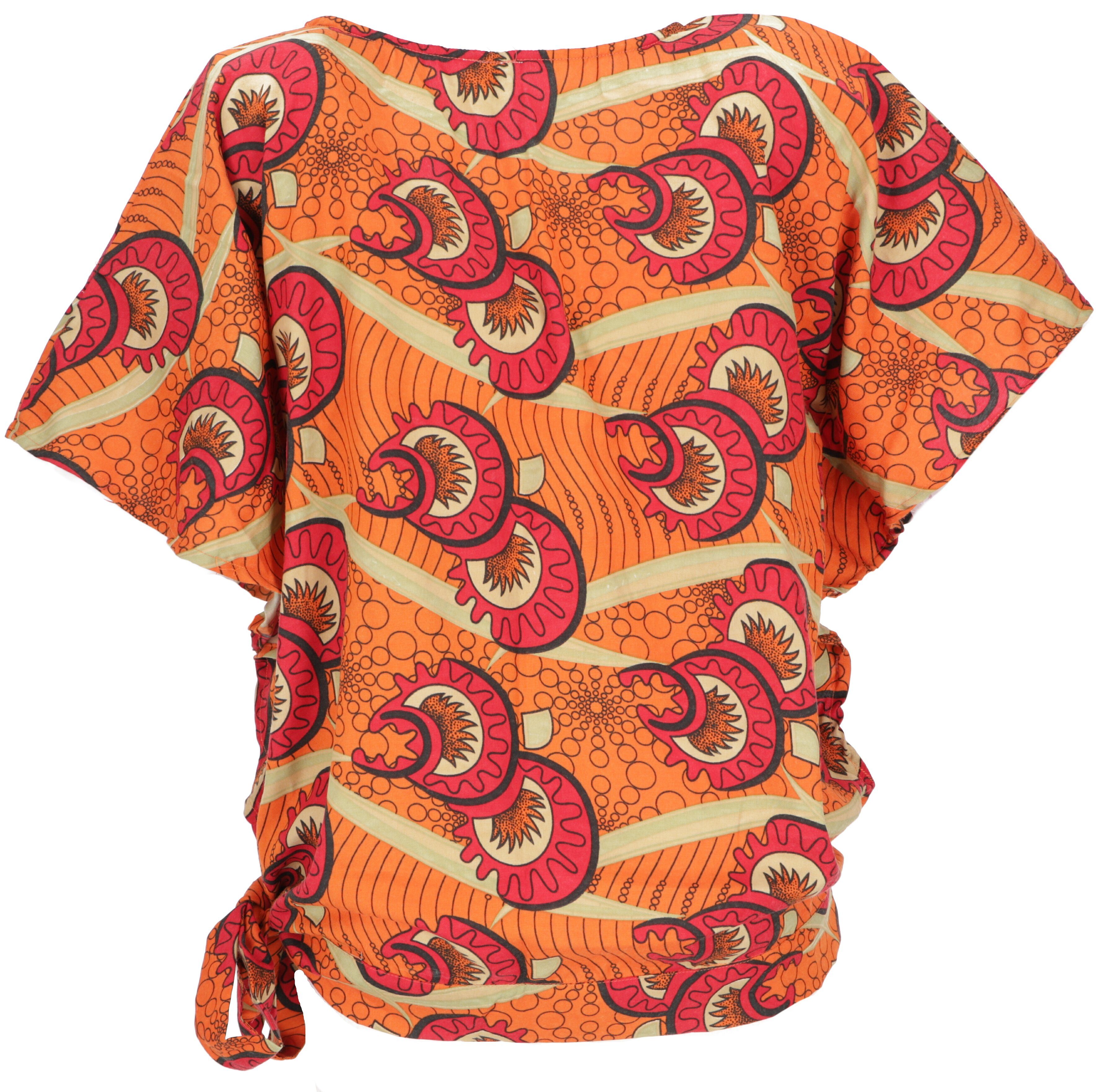 Guru-Shop Longbluse Lockere Sommerbluse mit afrikanischem günstig online kaufen