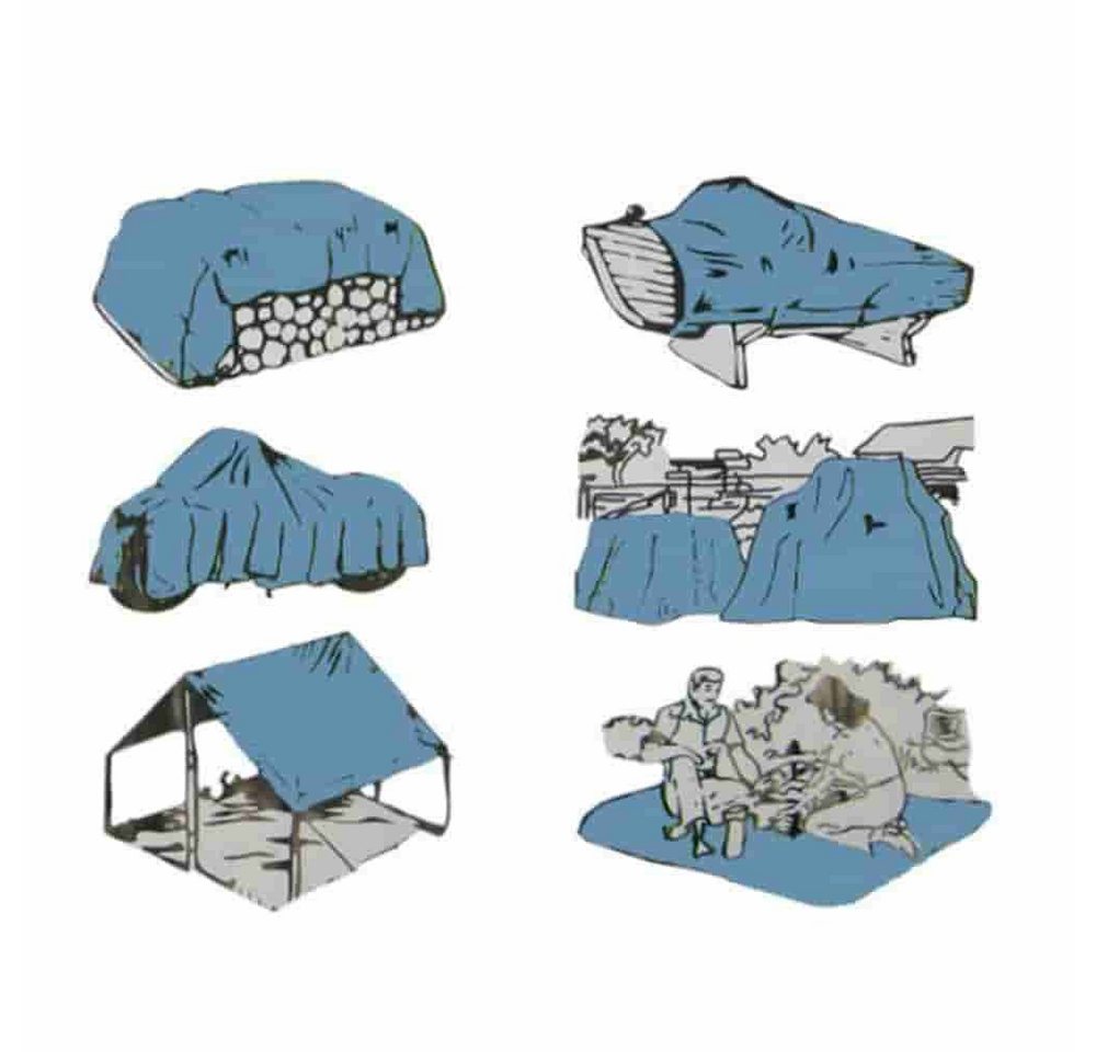 Thumbnail - Boni-Shop Schutzplane 280 g/m² weiss 8 x 14 (112m) Abdeckplane
