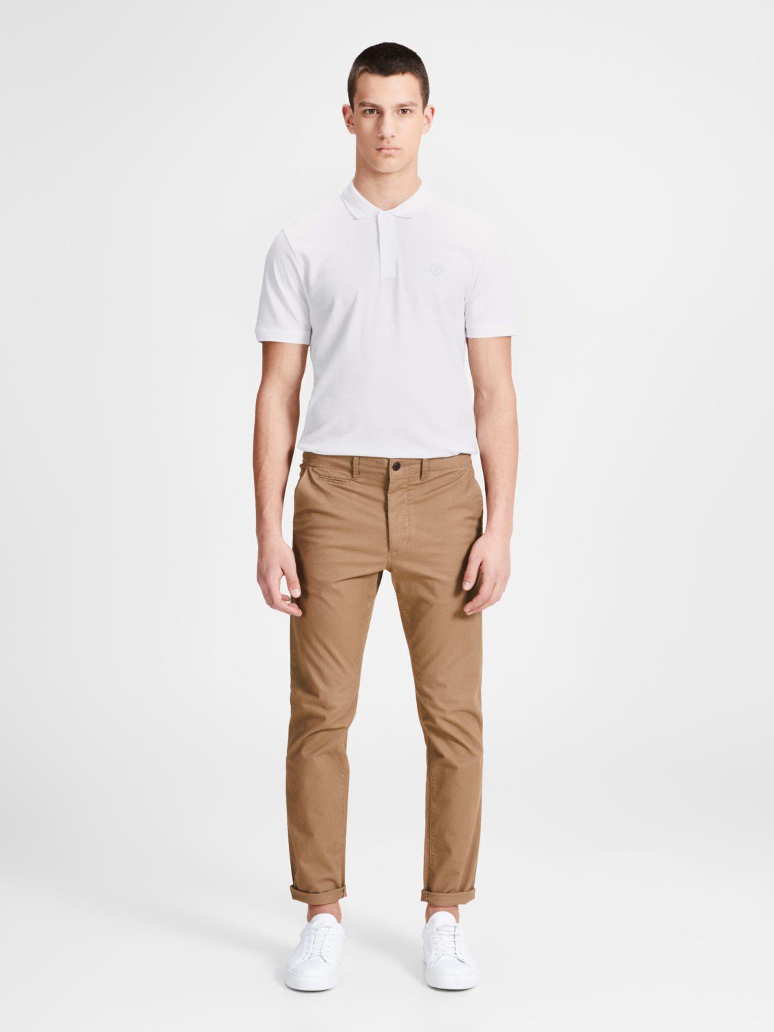 Jack & Jones Poloshirt Mix5 3er Pack) / (WH/GR/NA) figurbetont Basic geschnitten (3-tlg., slimfit